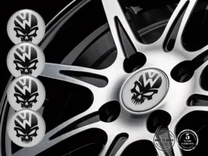 VW Wheel Stickers Style High-Quality Dome Emblems